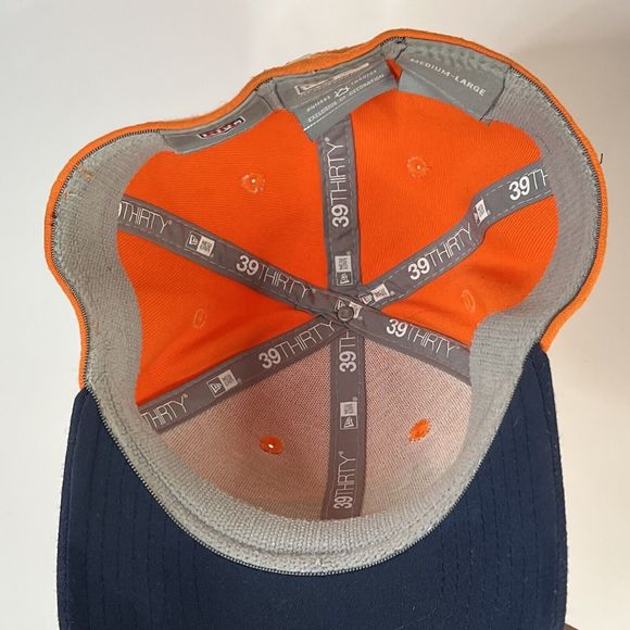 NFL New Era Denver Broncos Orange/Navy 39Thirty  Hat Men’s Size: M/L - Picture 8 of 9